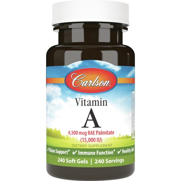 Carlson Vitamin A Palmitate | 15000 Iu | 240 Soft Gels at Swanson Health Products