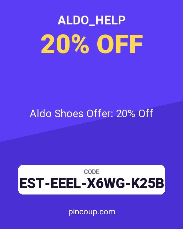 ALDO_Help coupon: Aldo Shoes Offer: 20% Off