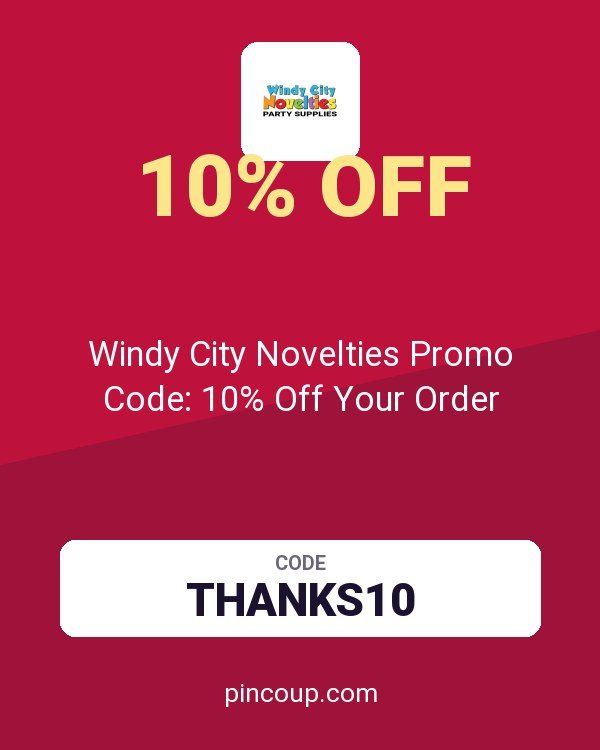 Windy City Novelties Promo Code: 10% Off Your Order