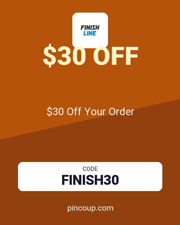Finish Line coupon: $30 Off Your Order