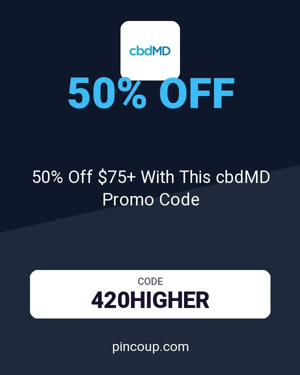 50% Off $75+ With This cbdMD Promo Code