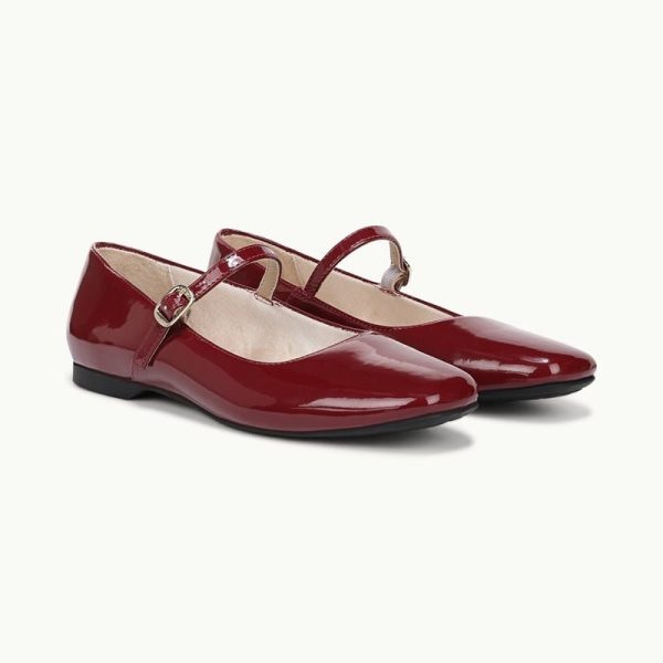 LifeStride Beloved Mary Jane Shoes (Dark Cherry Patent Leather) Fabric 7.0 W