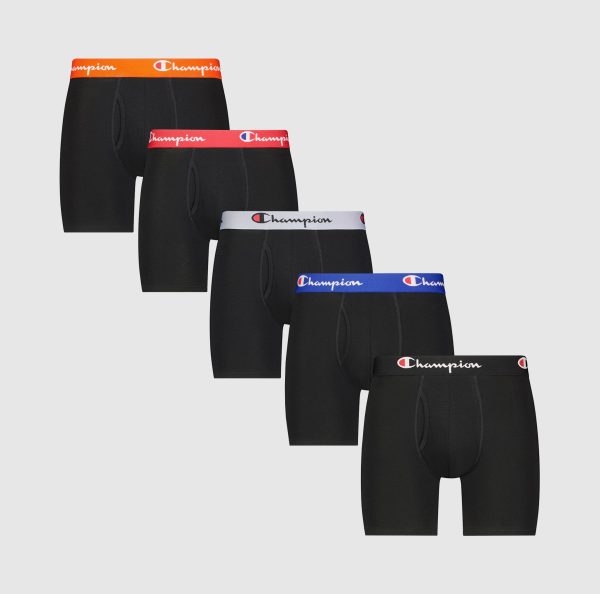 5 Pk Cotton Stretch Boxer Brief at ChampionUSA.com