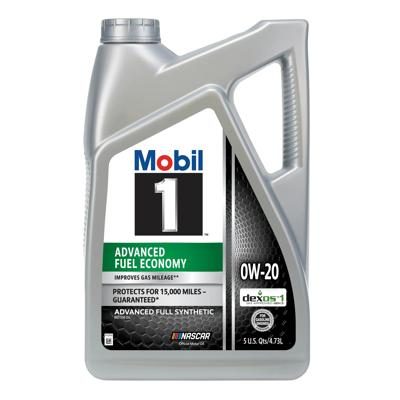 Mobil 1 Advanced Fuel Economy Motor Oil 0w20 Full Synthetic 5 Qt Us at NAPA (Auto)