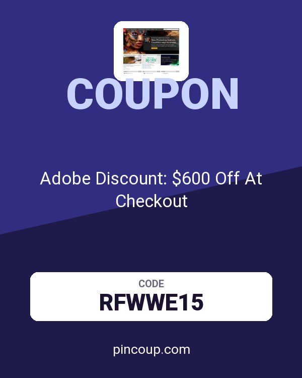 Adobe Discount: $600 Off At Checkout