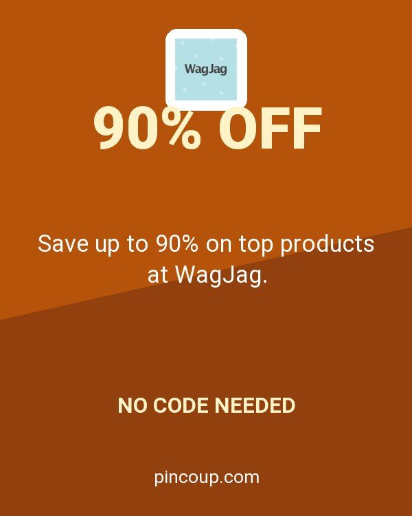 Save up to 90% on top products at WagJag.
