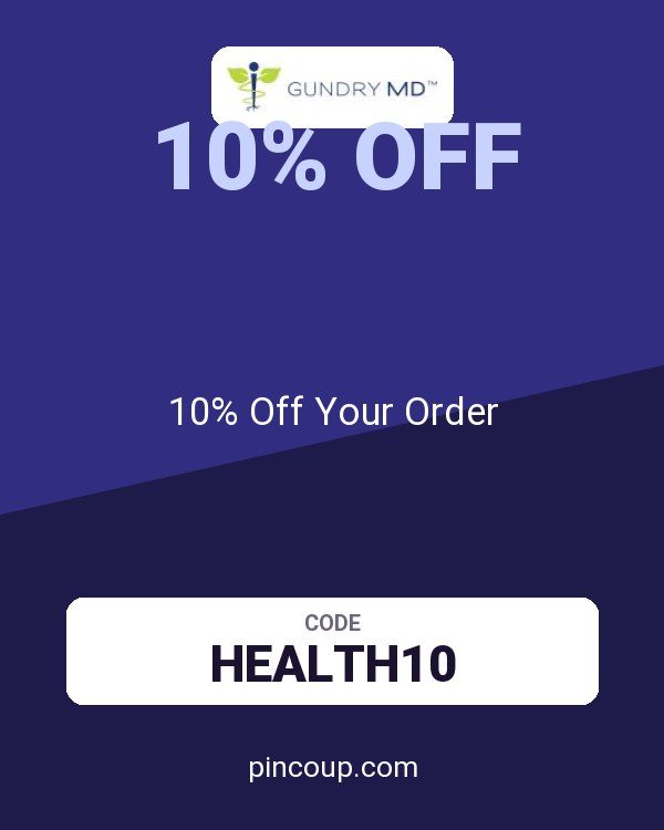 Gundry MD coupon: 10% Off Your Order
