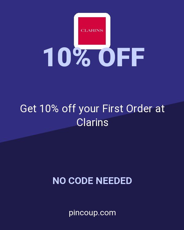 Get 10% off your First Order at Clarins