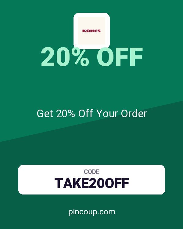Kohl's coupon: Get 20% Off Your Order