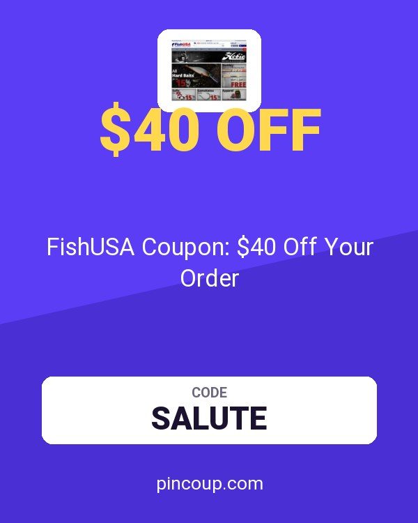 FishUSA Coupon: $40 Off Your Order