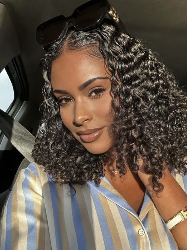 13x4 Lace Frontal Short Bobo Wig With Undetectable Realistic Hairline 150% Density at UNice