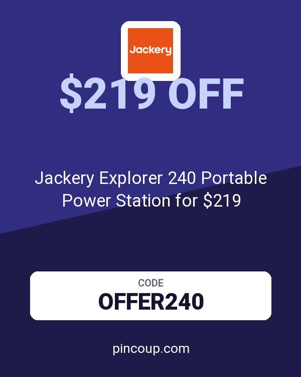 Jackery Explorer 240 Portable Power Station for $219