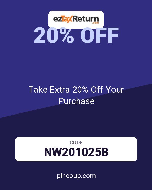 ezTaxReturn coupon: Take Extra 20% Off Your Purchase
