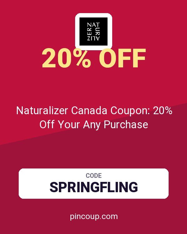 Naturalizer Canada Coupon: 20% Off Your Any Purchase
