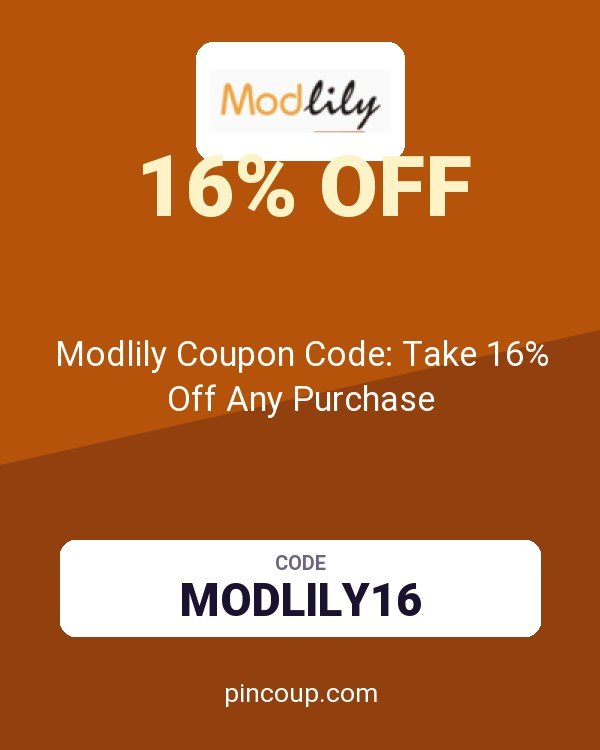 Modlily Coupon Code: Take 16% Off Any Purchase