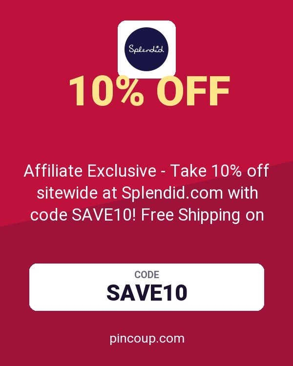 Affiliate Exclusive - Take 10% off sitewide at Splendid.com with code SAVE10! Free Shipping on $50 or more!