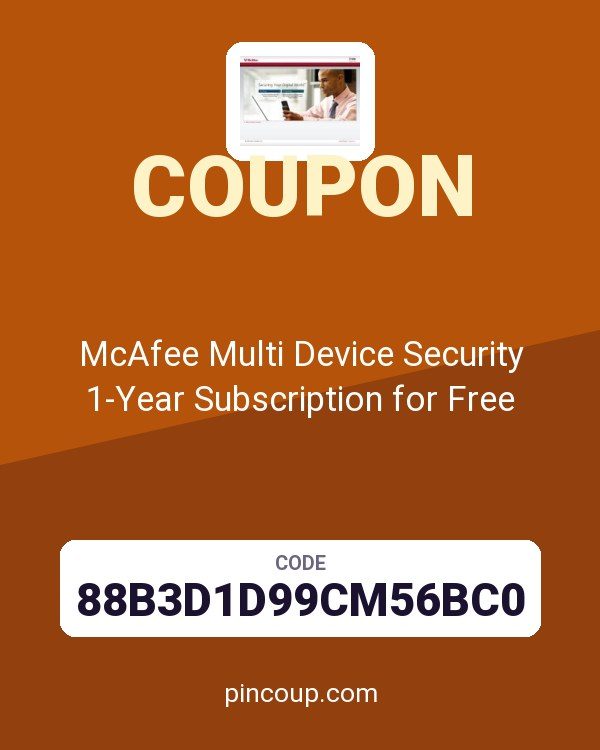 McAfee Multi Device Security 1-Year Subscription for Free