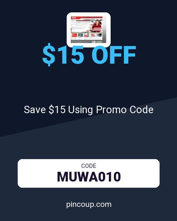Avis Car Rental coupon: Save $15 Using Promo Code