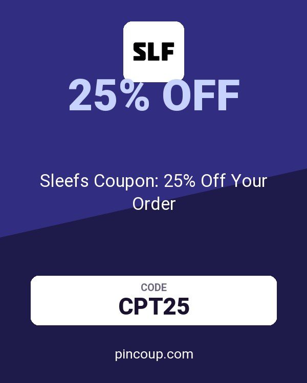 Sleefs Coupon: 25% Off Your Order