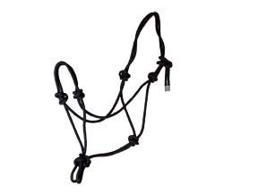 Basic Poly Rope Halter Black Average at Horse.com
