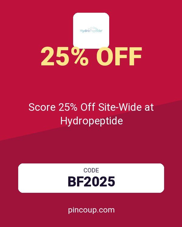 Score 25% Off Site-Wide at Hydropeptide