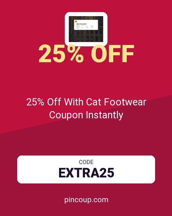 Wolverine World Wide, Inc.: 25% Off With Cat Footwear Coupon Instantly