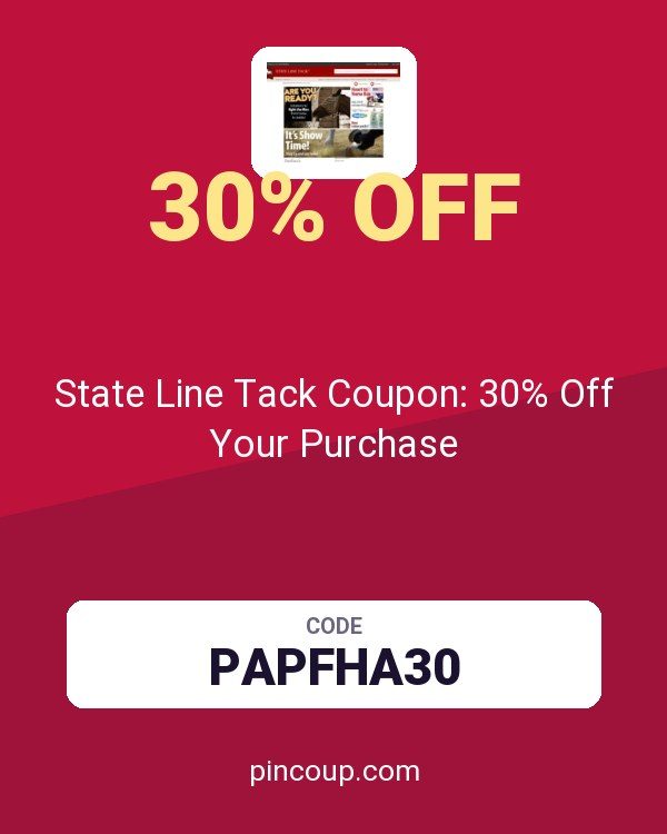 Statelinetack.com: State Line Tack Coupon: 30% Off Your Purchase