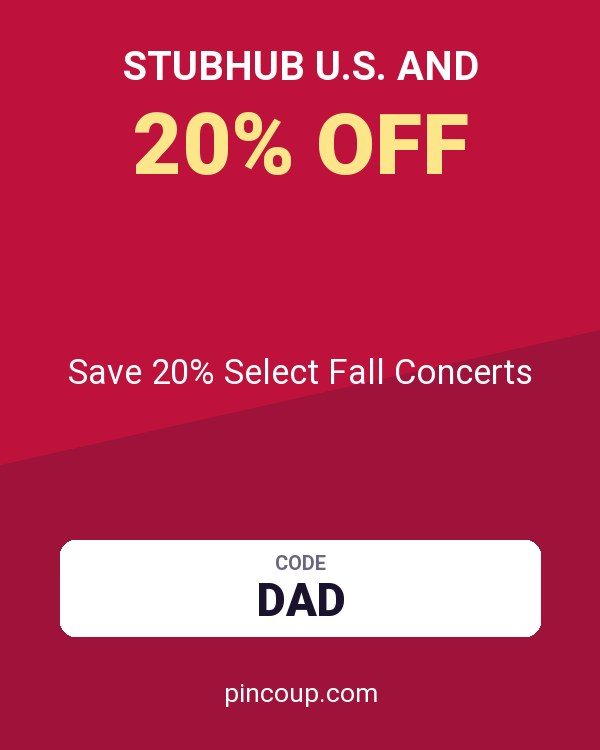 StubHub U.S. and coupon: Save 20% Select Fall Concerts