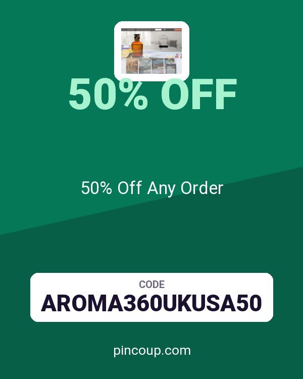 Aroma360 coupon: 50% Off Any Order