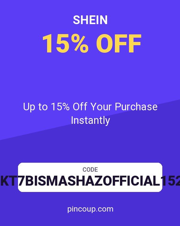 SHEIN coupon: Up to 15% Off Your Purchase Instantly
