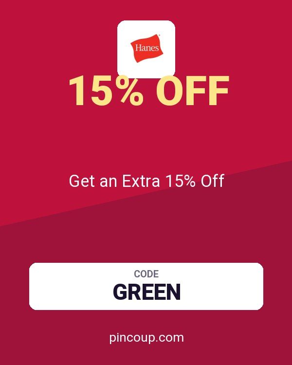Hanes.com coupon: Get an Extra 15% Off