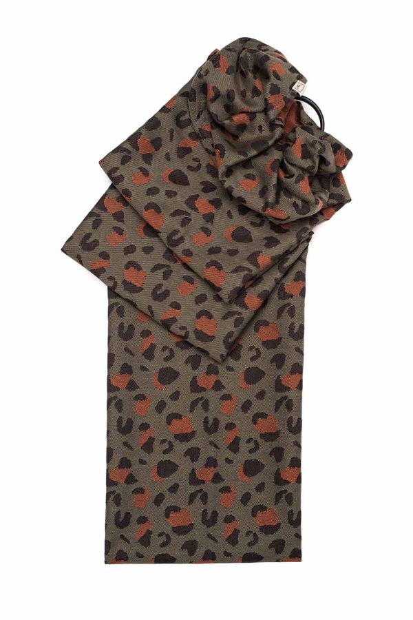 Olive Leopard - Signature Woven Ring Sling - Standard Length at Baby Tula