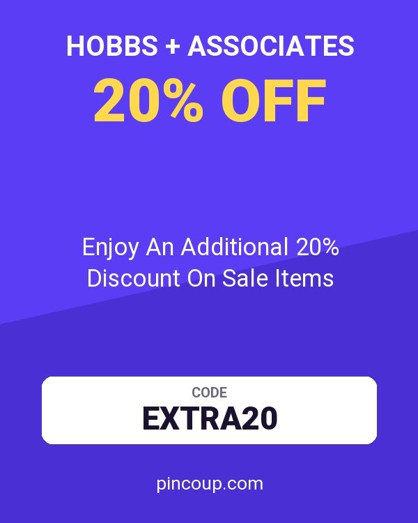 Hobbs + Associates coupon: Enjoy An Additional 20% Discount On Sale Items