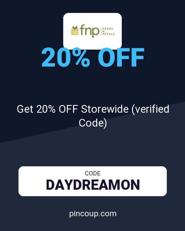 Ferns N Petals coupon: Get 20% OFF Storewide (verified Code)