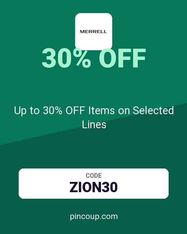 Merrell coupon: Up to 30% OFF Items on Selected Lines