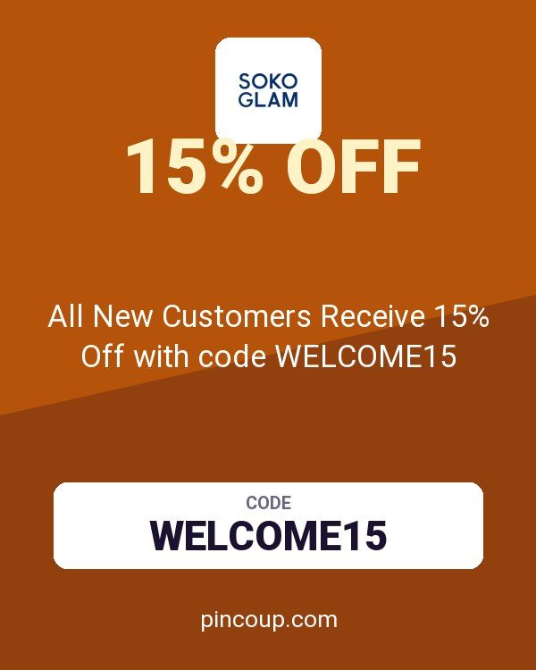 Soko Glam coupon: All New Customers Receive 15% Off with code WELCOME15