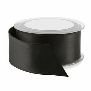 Double Face Satin Wired Ribbon Black at The Container Store