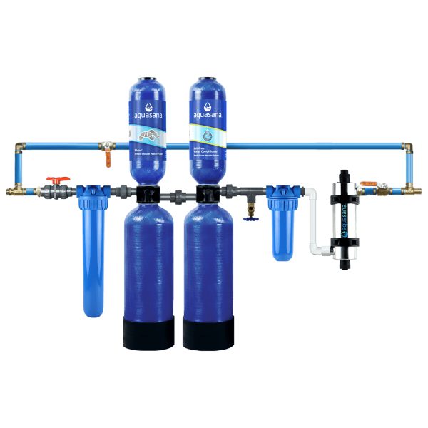Rhino® Whole House Water UV Filter System With Salt-Free Water Conditioner Reduces 97% of Chlorine Home Water Filtration 1 Million Gallon Aquasana at Aquasana Home Water Filters