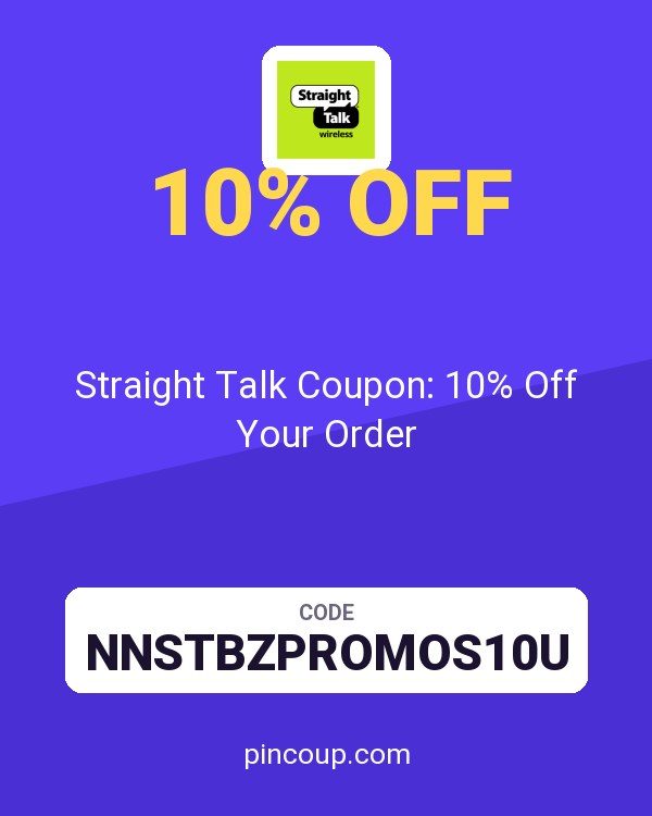 Straight Talk Coupon: 10% Off Your Order