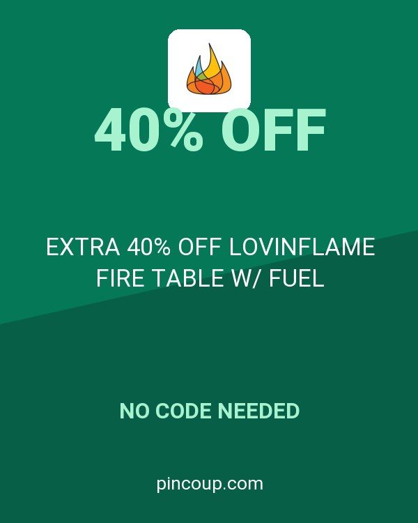 Barbeques Galore coupon: EXTRA 40% OFF LOVINFLAME FIRE TABLE W/ FUEL