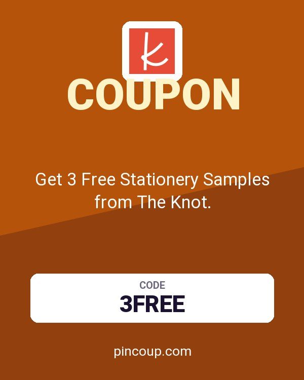 Get 3 Free Stationery Samples from The Knot.