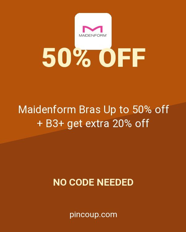 Maidenform Bras Up to 50% off + B3+ get extra 20% off