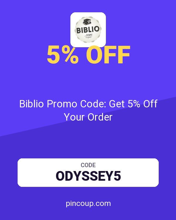 Biblio, Inc. coupon: Biblio Promo Code: Get 5% Off Your Order