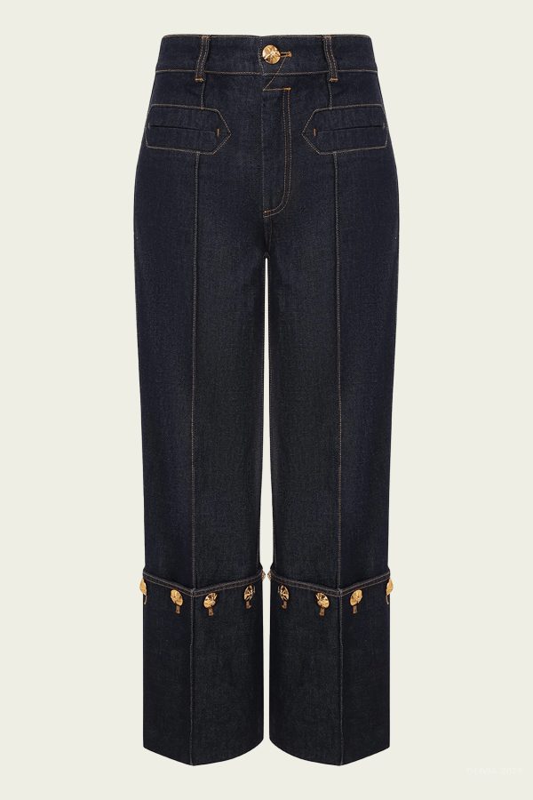 Rebellion Straight Crop Jean in Night Sky - Blue 29 at American National Standards Institute Inc.