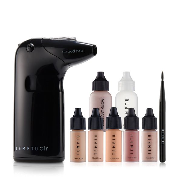 TEMPTU Air Glowing Complexion Airbrush Kit - PERFECT CANVAS - Semi-matte/Natural / Fair to Light at TEMPTU PRO