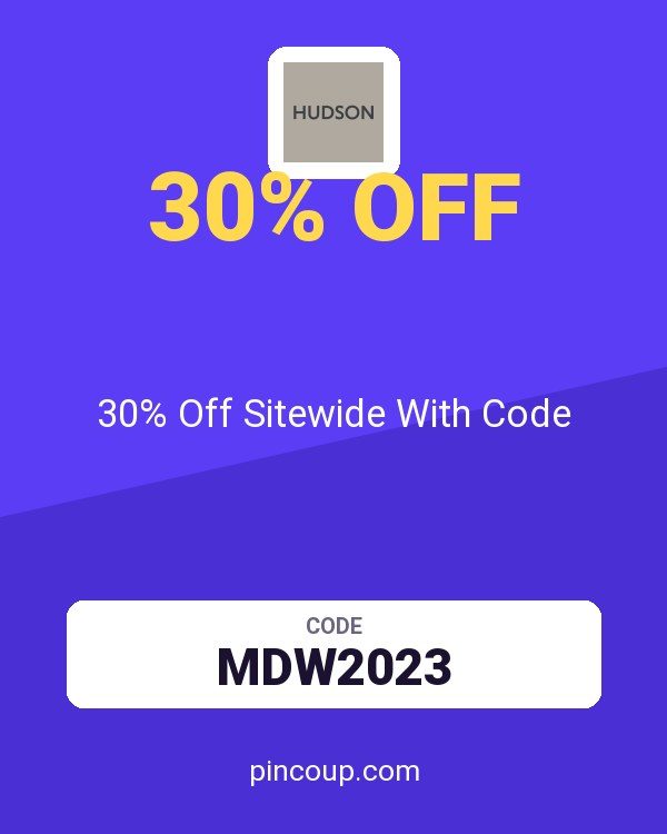 Hudson Jeans coupon: 30% Off Sitewide With Code