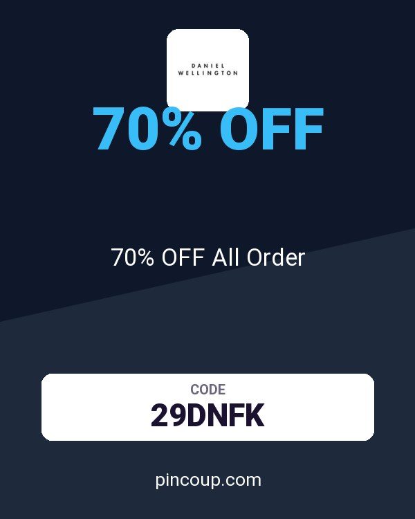 Daniel Wellington coupon: 70% OFF All Order
