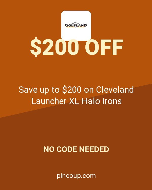 CARLSGOLFLAND.COM coupon: Save up to $200 on Cleveland Launcher XL Halo irons
