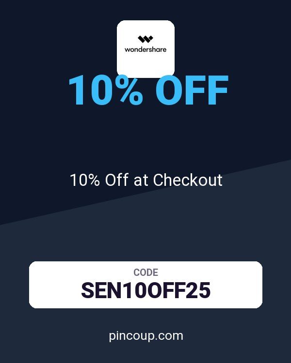 Wondershare Software coupon: 10% Off at Checkout