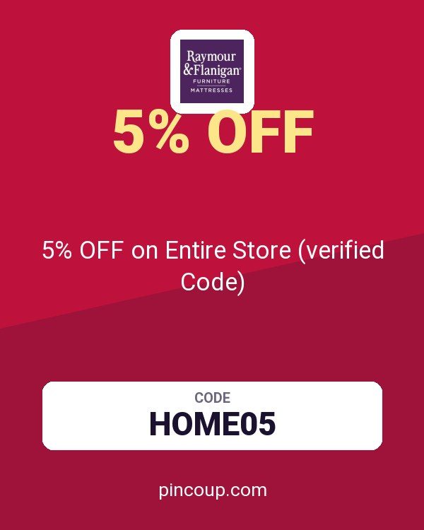 Raymour & Flanigan coupon: 5% OFF on Entire Store (verified Code)